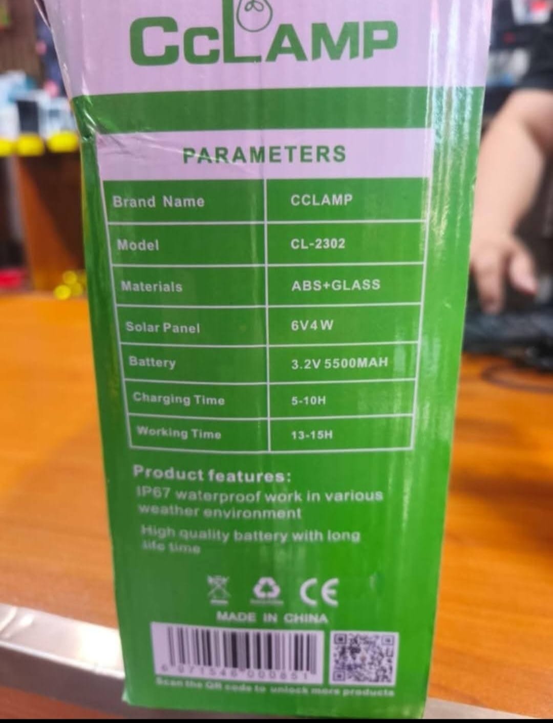 LINTERNA CARGADOR SOLAR