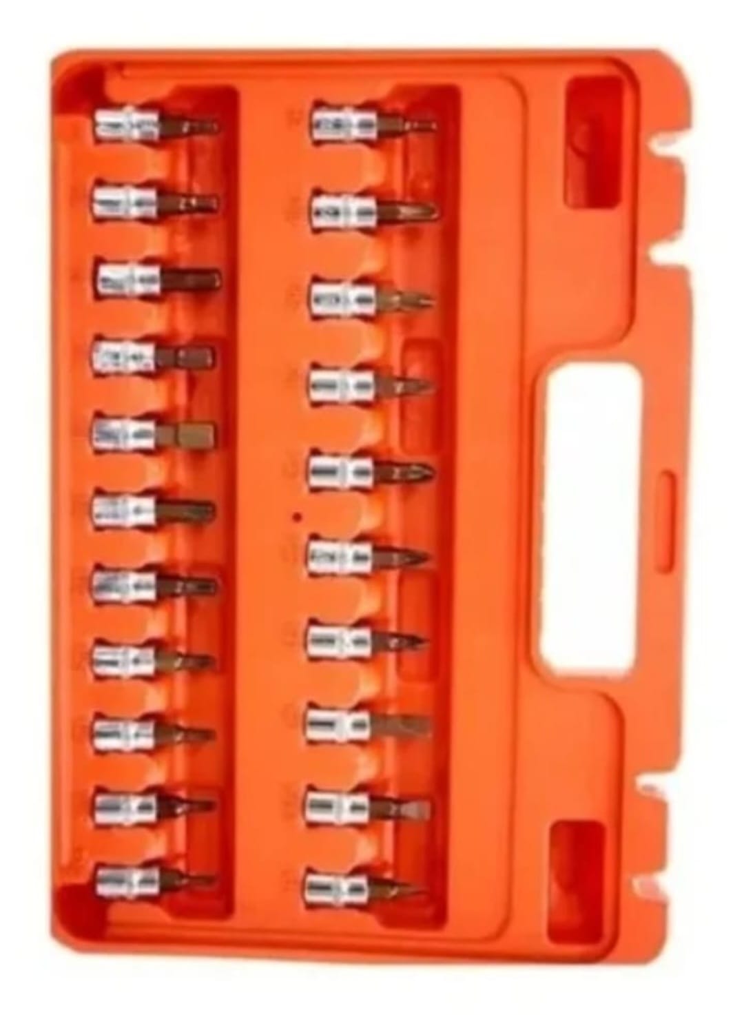 JUEGO DE LLAVES DINAMOMETRICAS KIT DADOS Y PUNTAS 46 Pcs 1/4 PLATEADO