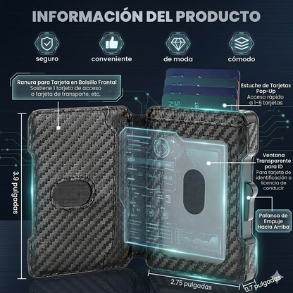 BILLETERA INTELIGENTE ANTIRROBO RFID ULTRA DELGADA | SECURIX™